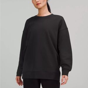 Perfectly Oversized Crew Neck Sweatshirt Black Lululemon